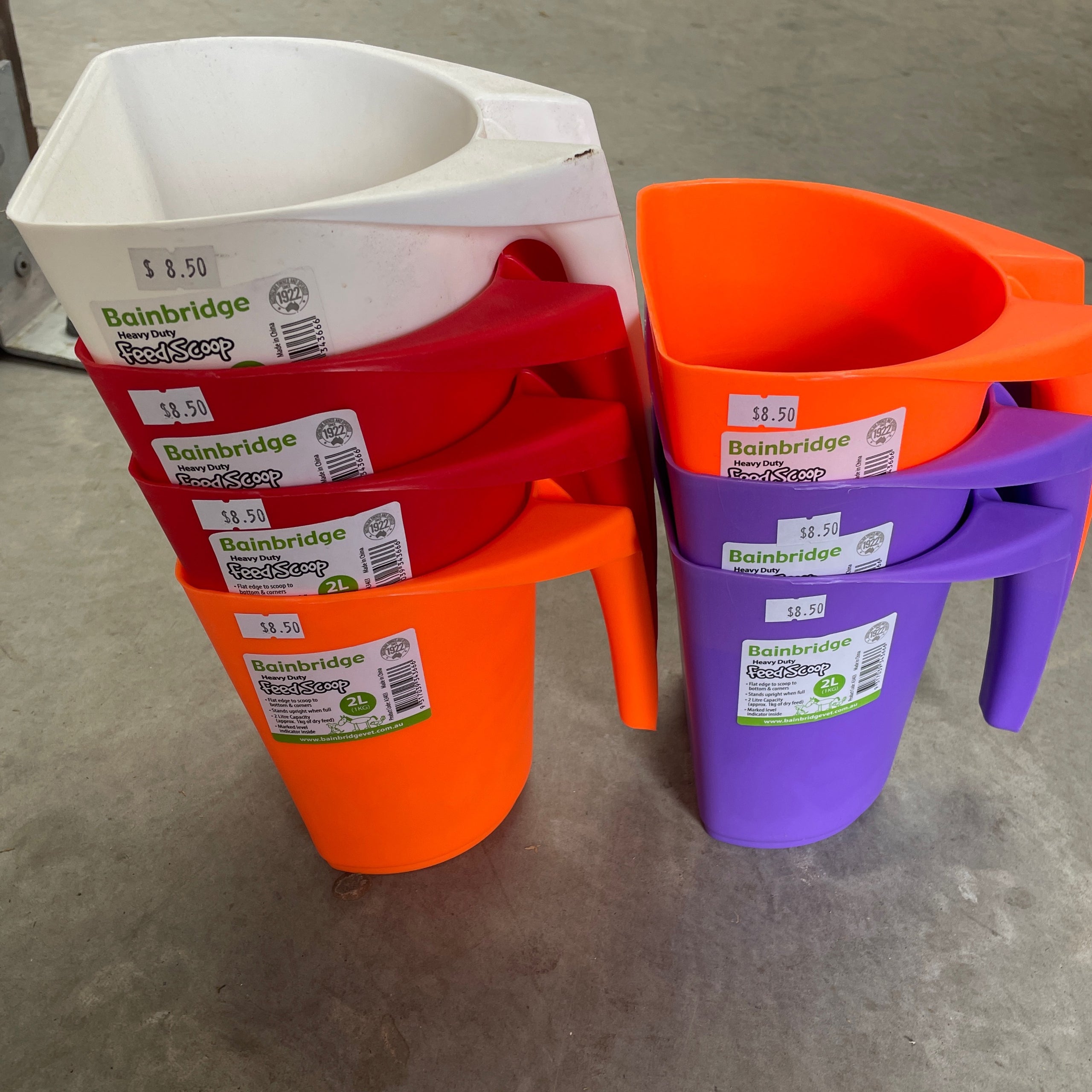 Bainbridge Feed Scoop Assorted Colours Yarramalong Farm Supplies