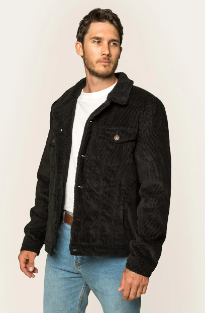 Grey corduroy 2025 jacket mens