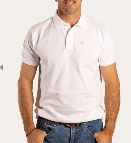 Essential Mens Polo - White