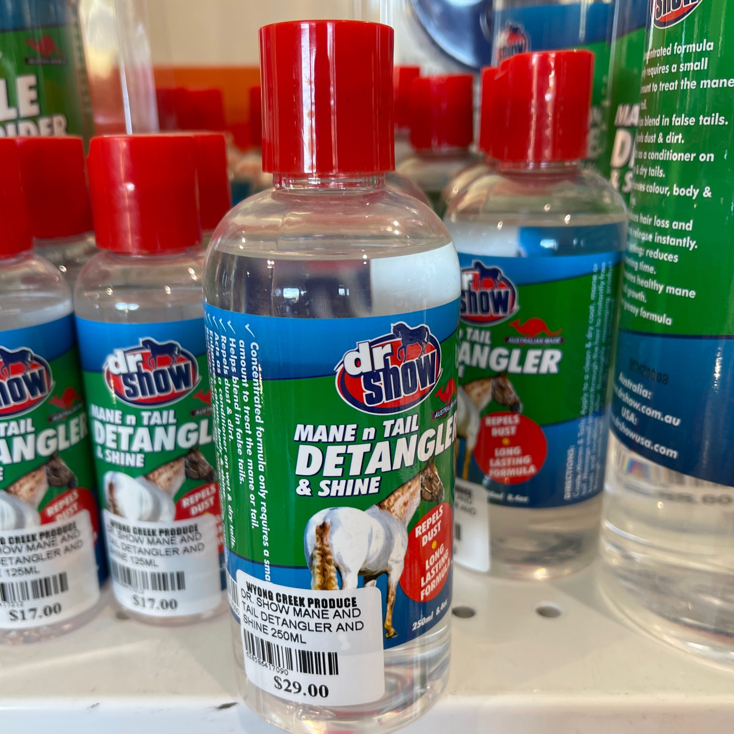 Dr Show Mane N Tail Detangler and Shine (250 ML) Yarramalong Farm